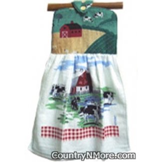 country farmland oven door towel