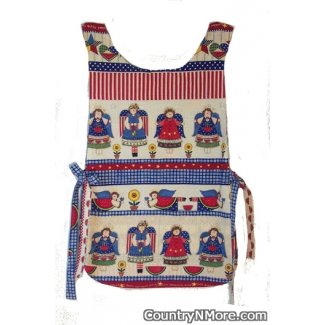 patriotic americana angel apron