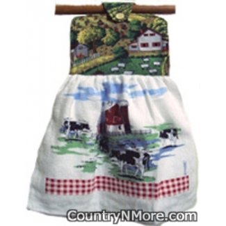 cow country oven door towel 47