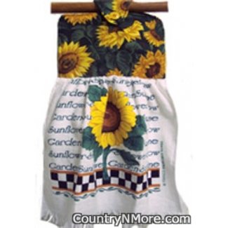 garden sunflower oven door towel 44