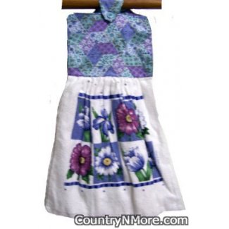 floral oven door towel 115