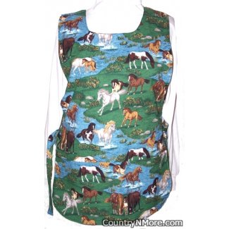 horse country reversible cobbler apron