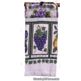 grape potholder oven door towel