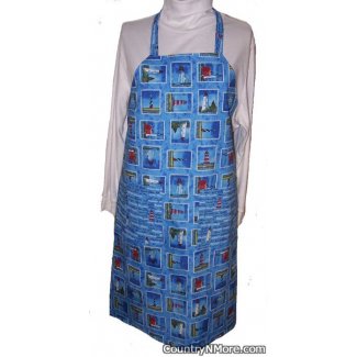 lighthouse bbq apron