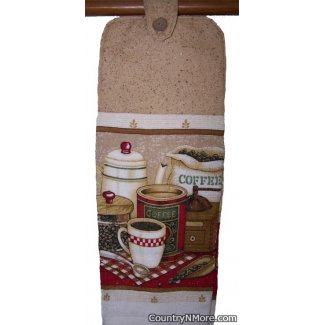 fresh coffee bean oven door towel