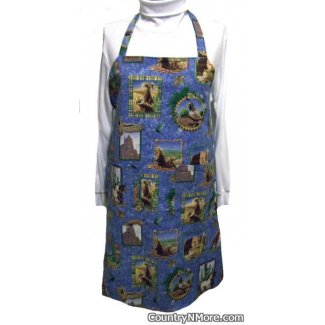 horse wildlife bbq apron