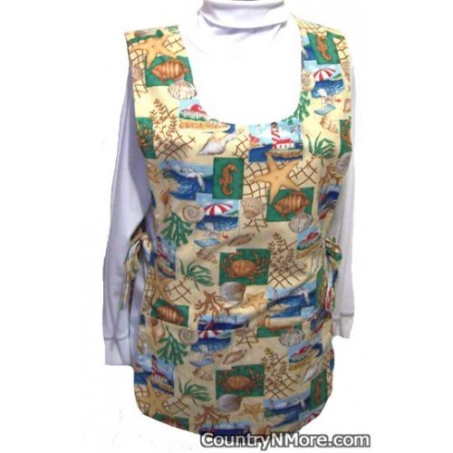 sea life lighthouse reversible cobbler apron