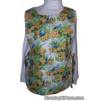 mountain bluebird floral cobbler apron