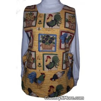 rooster sunflower cobbler apron