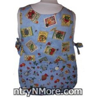 gardening seed packet girls reversible cobbler apron