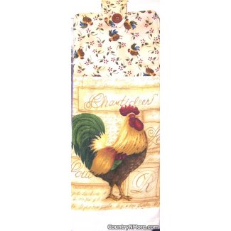 gorgeous rooster oven door towel