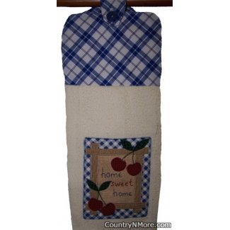 home sweet cherry oven door towel