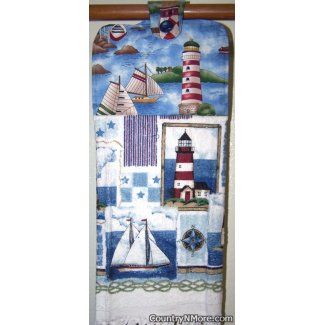 lighthouse sailboat oven door towel 480