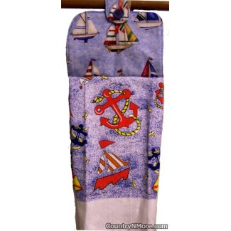 nautical sailboat oven door towel