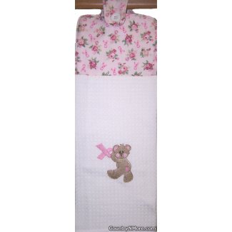 pink ribbon oven door towel