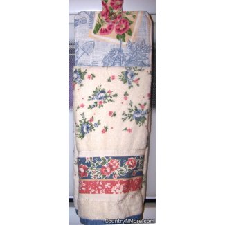 floral garden gardening hanging towel