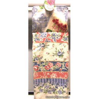 geranium gardening hanging towel