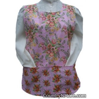 gorgeous pink orange tulip cobbler apron