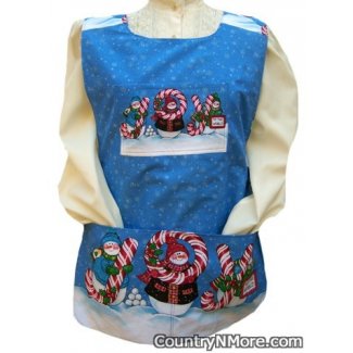 joy world christmas holiday cobbler apron