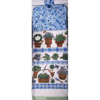 gorgeous plant oven door towel