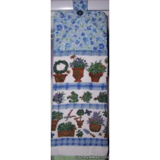 floral garden oven door towel