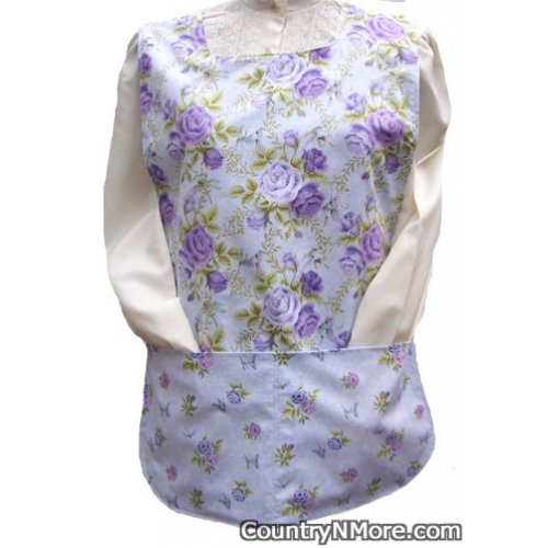 lavender purple rose cobbler apron