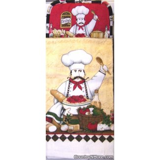 italian chef potholder oven door towel