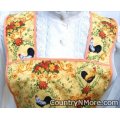 gorgeous rooster vintage apron