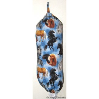 gorgeous horse plastic grocery bag holder