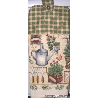 fresh herbs oven door towel