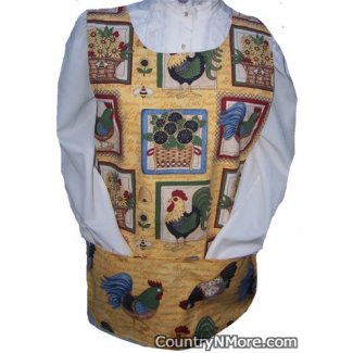 french rooster cobbler apron