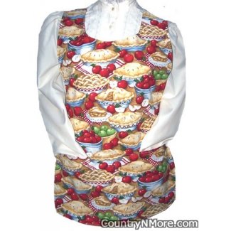 freshly baked apple pie cobbler apron