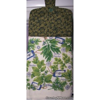 herbs garden oven door towel