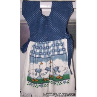 geese blue oven door dress