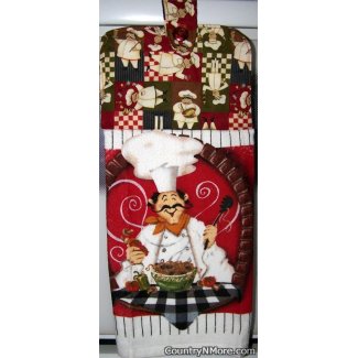 italian chef oven door towel