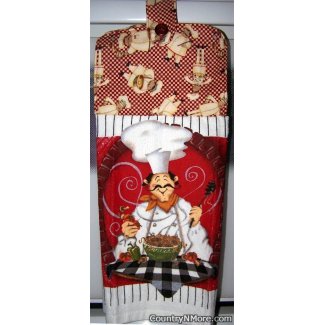 italian chef two oven door towel