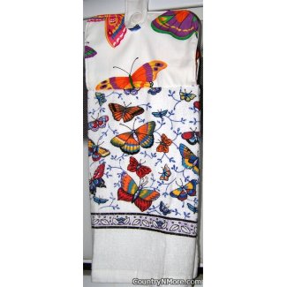 gorgeous butterflies oven door towel