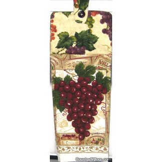 delicious grape oven door towel