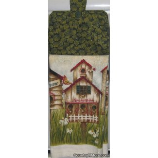 home sweet birdhouse oven door towel 976