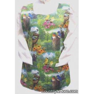 gorgeous bird garden reversible cobbler apron