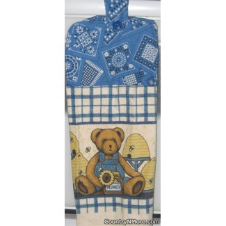 honey bear country oven door towel