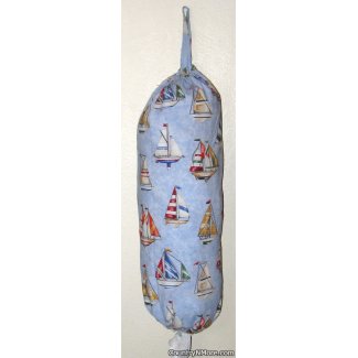 sailboat plastic grocery bag holder