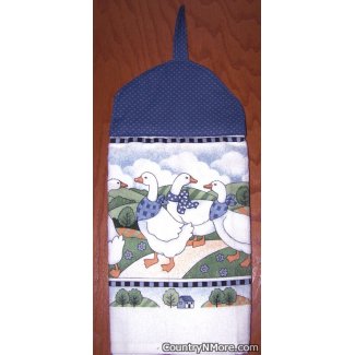 geese hanging kitchen towel