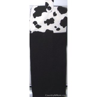 cow spots oven door towel