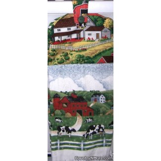 farm house oven door towel