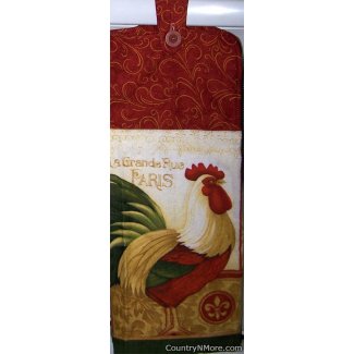 la grande rue rooster oven door towel