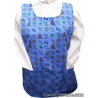 peace earth holiday cobbler apron