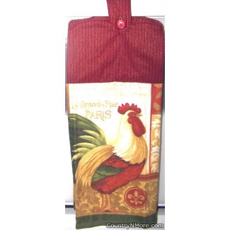 grand rue rooster oven door towel