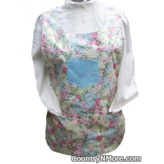 gorgeous floral gingham cobbler apron