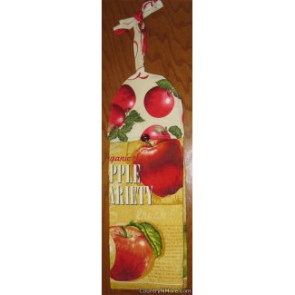 organic apple variety hanging towel